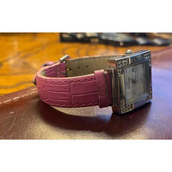 Women's 23mm silver Tone Vernier Watch, Crystal Accents, MOP Face - Picture 3 of 3